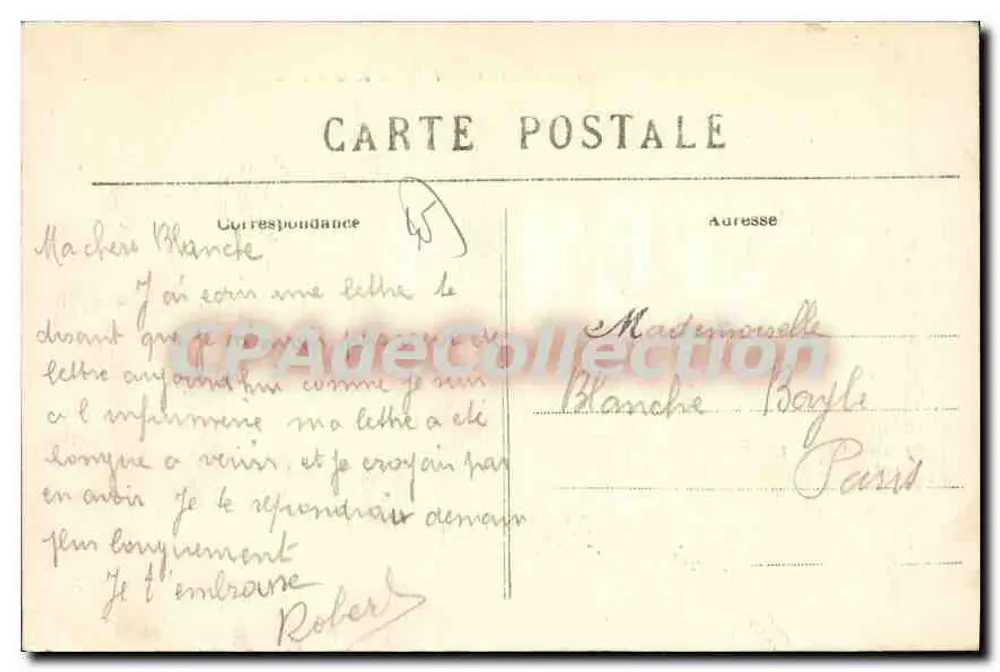 Montargis — A Eclusa da Marolle — Bilhete postal antigo - Verso