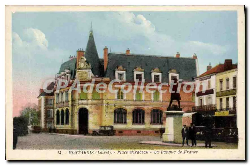 Montargis (Loiret) - Place Mirabeau - Die Banque de France - Vorderseite