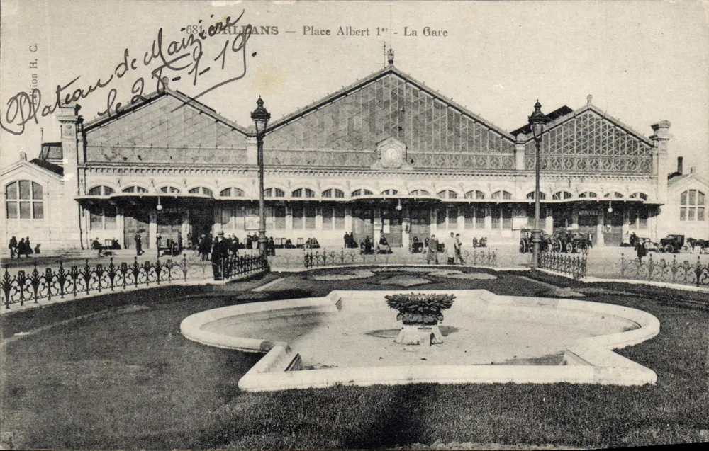 Allians — Piazza Albert I — La Stazione - Recto