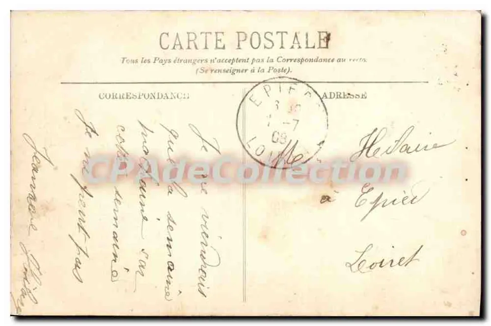 Orléans — A Praça do Martroy e a Estátua de Joana d'Arc — LL. n°113 - Verso