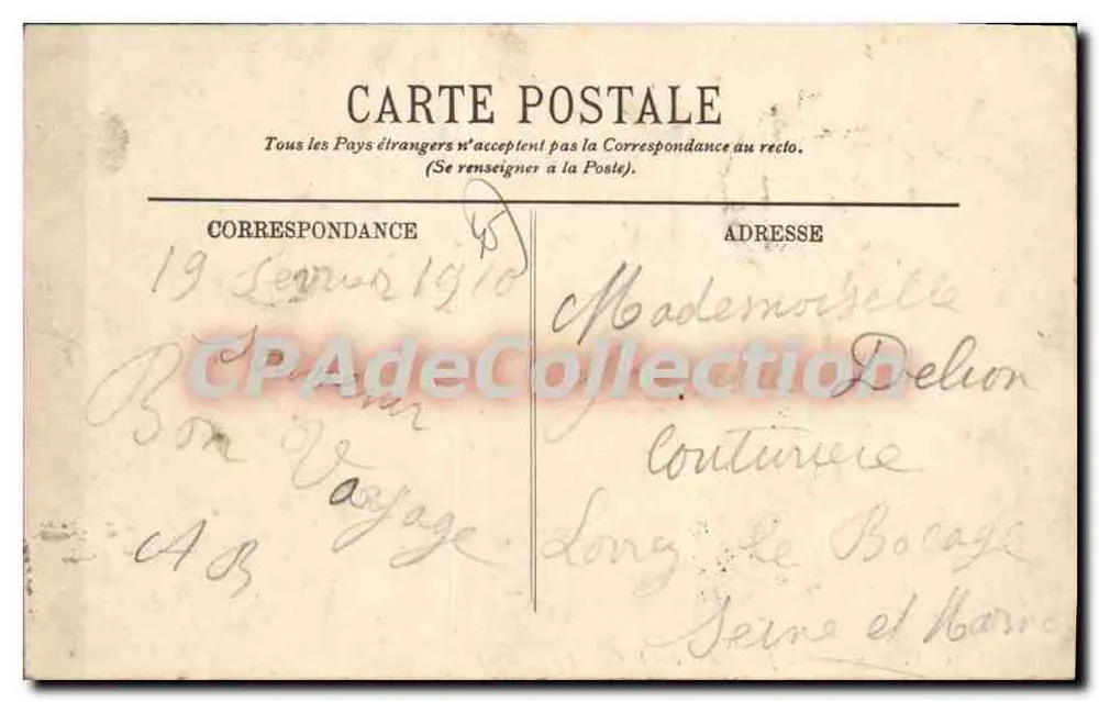 Orléans — Rue Jeanne d'Arc und die Kathedrale — LL. - Rückseite