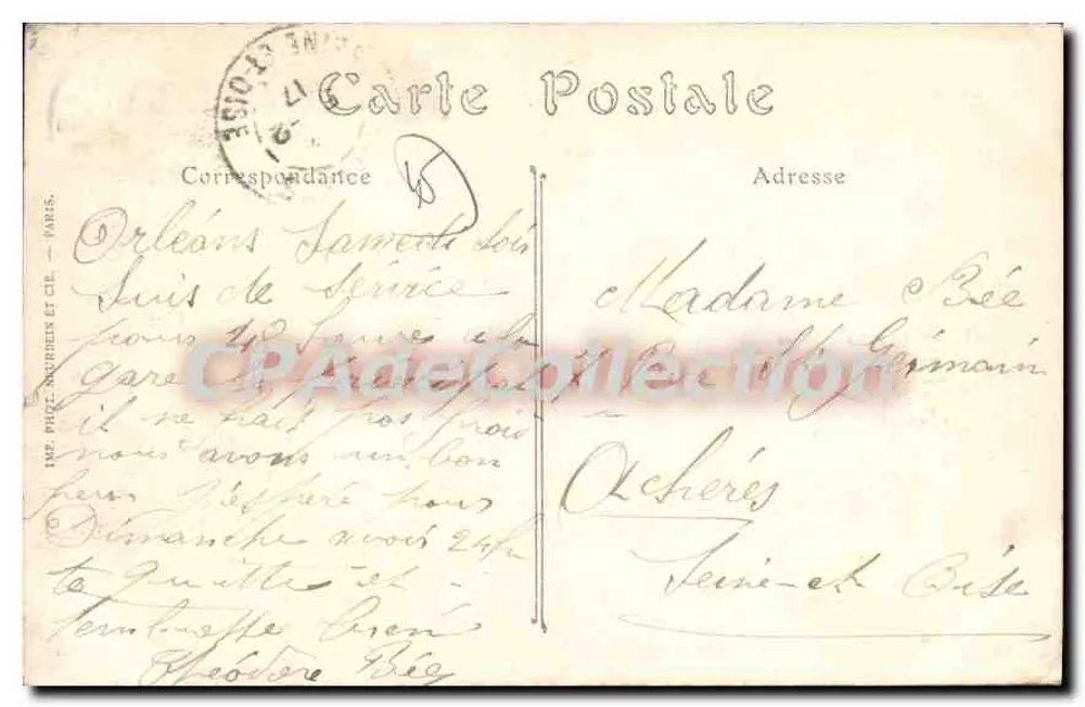 Orléans — Die Place du Martroi und die Rue de la République — ND. Phot. - Rückseite