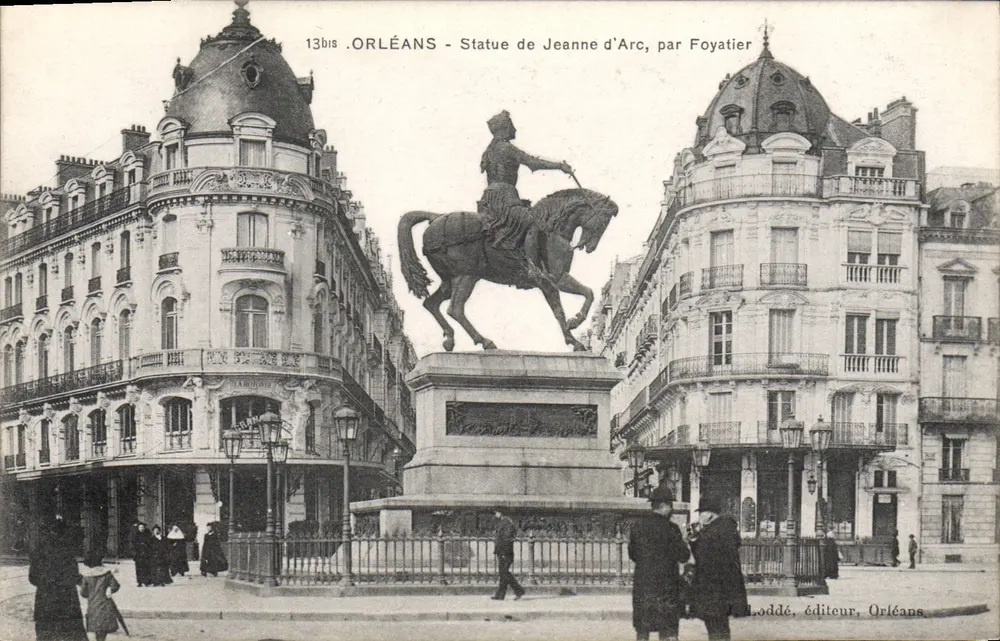 Orléans - Statue der Jeanne d'Arc, von Foyatier — Verlag Loddé, Nr. 13bis - Vorderseite
