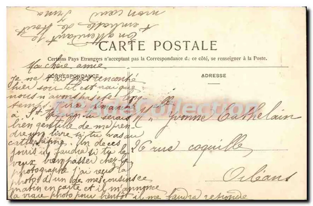 Orléans — Igreja de Saint-Marceau — Editor desconhecido, n° 16 - Verso