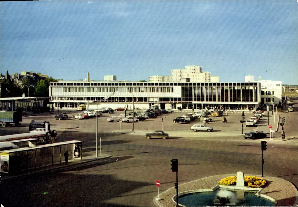 Station S.N.C.F. van Orléans — place Albert 1er — Uitgave 'La Cigogne' Nantes - Voorkant