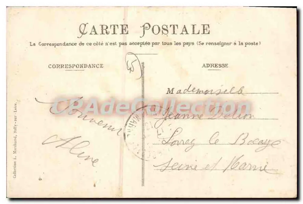 Briare (Loiret) — Ponte-Canal (Vista Frontal) — Editor Guingand, n° 937 - Verso