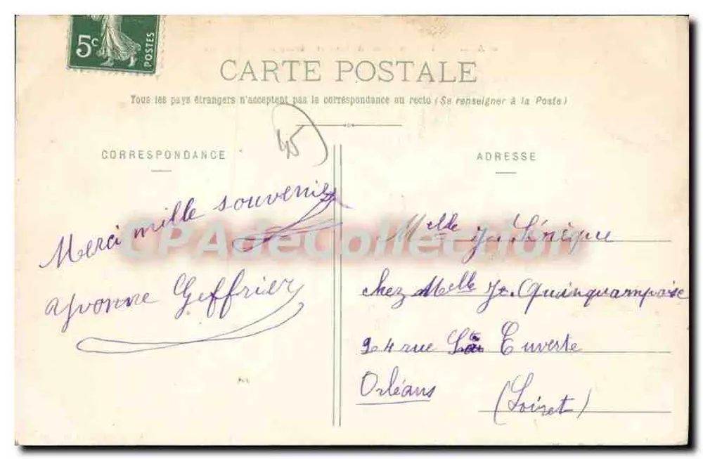 Beaugency - Antiga Abadia e Abside de Notre-Dame — A. Lassière, impr. em Beaugency - Verso