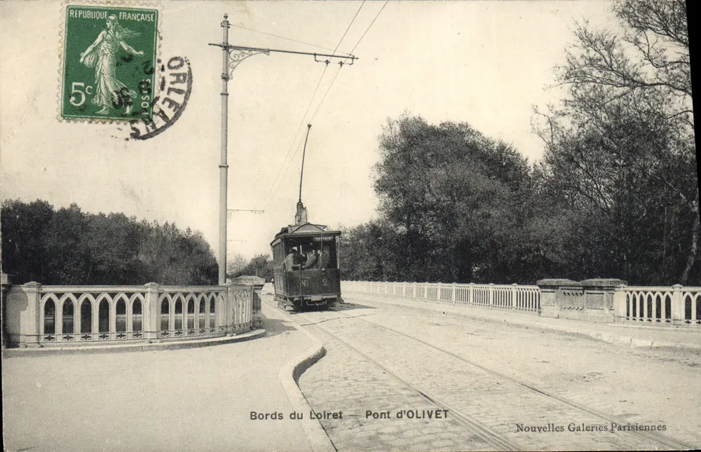 Margens do Loiret — Ponte de Olivet — Nouvelles Galeries Parisiennes - Frente