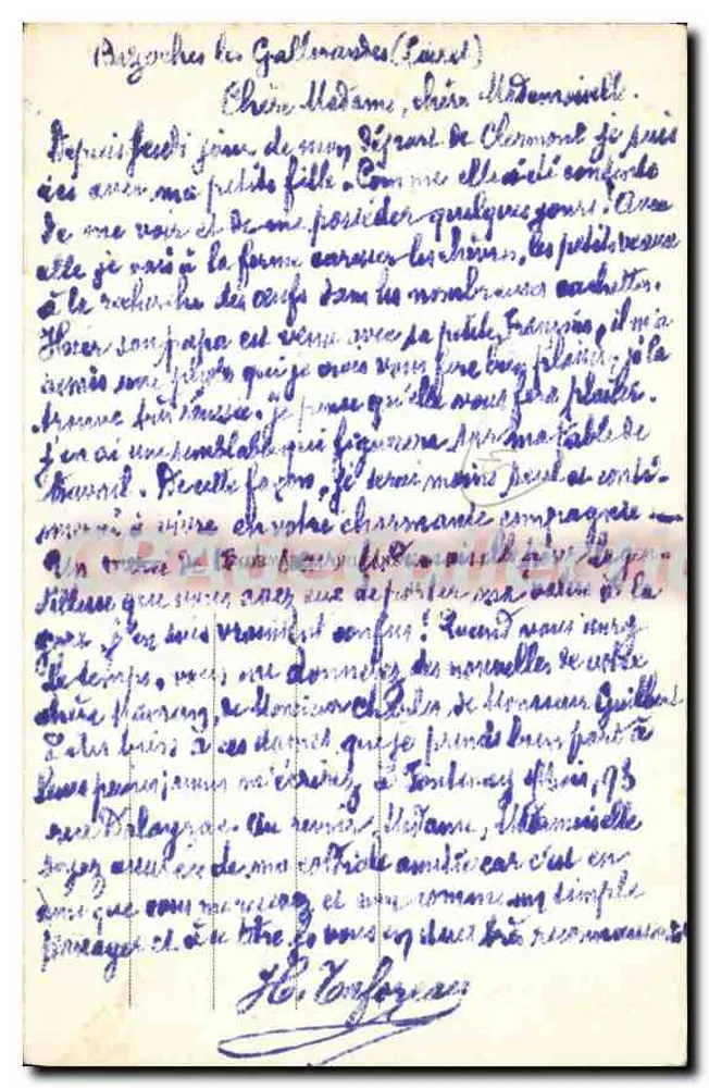 Bazoches-les-Gallerandes (Loiret) — Chiesa - Verso