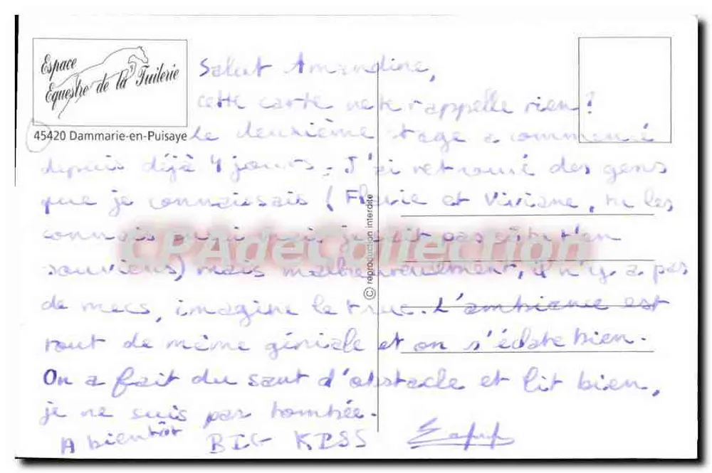 एक्वेस्ट्र एस्पेस डी ला टेलेरी — डम्मेरिएन-एन-प्यूइसे — अज्ञात एडिटर - पीछे