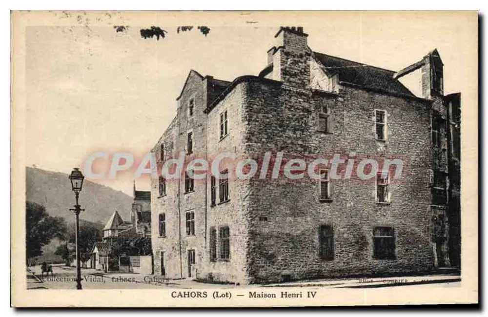 CAHORS (Lote) — Casa Henri IV — Editor Vidal, Cahors - Frente