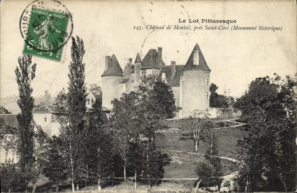 Castillo de Montal — cerca de Saint-Céré — Fototipia Datta St-Céré - Anverso