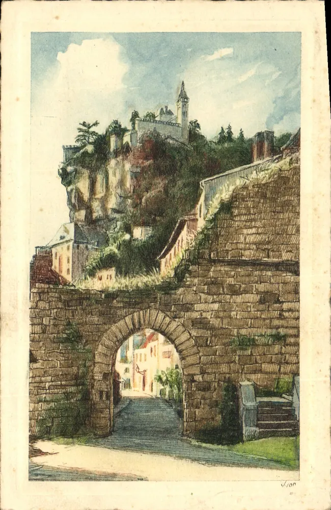 Rocamadour — Figuier Kapısı — Les Éditions d'Art YVON, Paris - Ön yüz