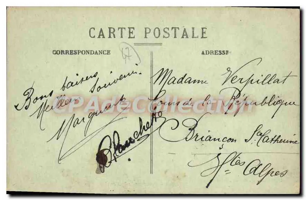 Agen — Promenade du Gravier — Edit. Chaudruc, lib.-pap., Agen, n° 229 - Verso