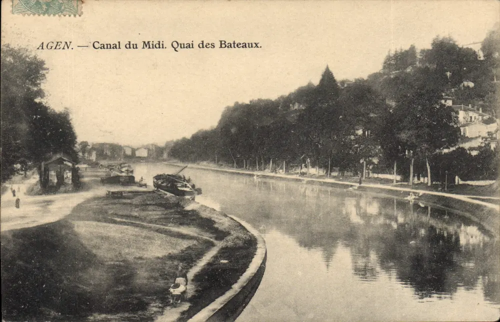 Agen — Canal du Midi. Quai des Bateaux. - Vorderseite