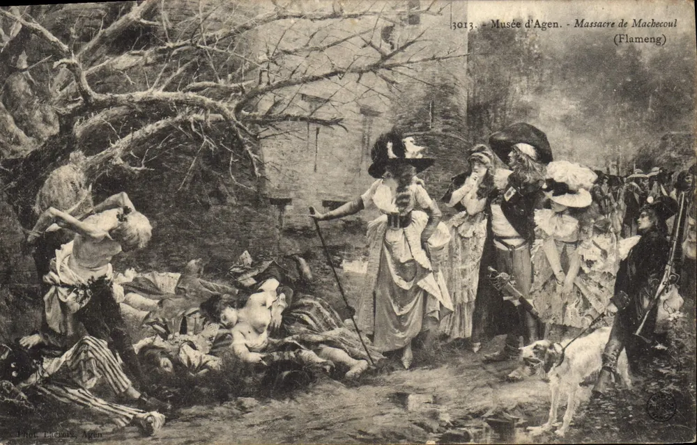 Massaker von Machecoul — historische Szene — Museum von Agen, Verlag Pichot, Agen, n°3013 - Vorderseite