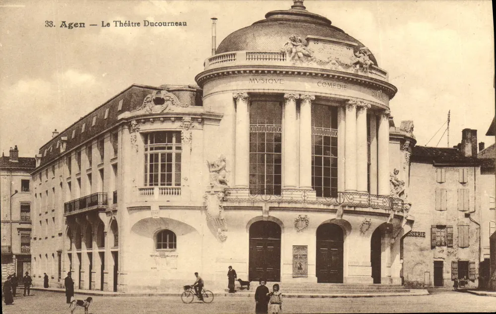 Agen — O Teatro Ducourneau — Editora: Coleção Artística Nouvelles Galeries - Frente