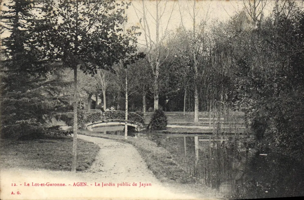 O Jardim Público de Jayan — Agen — A.G. n°12 - Frente