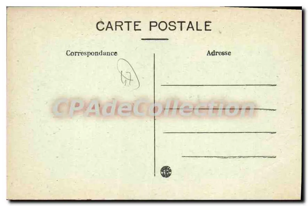 Monbran — O Castelo (século XVII) — Antiga residência de verão dos Bispos de Agen - Verso