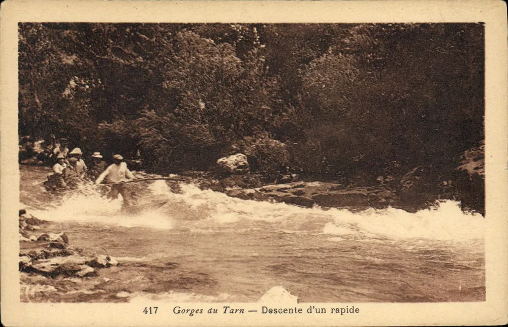 Gorges do Tarn — Descida de um rápido — n°417 - Frente
