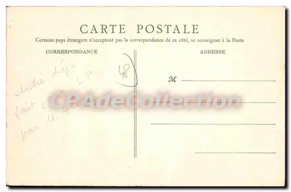 Malzieu — O Portal das Fadas — Imp. Guerrier, Marvejols - Verso