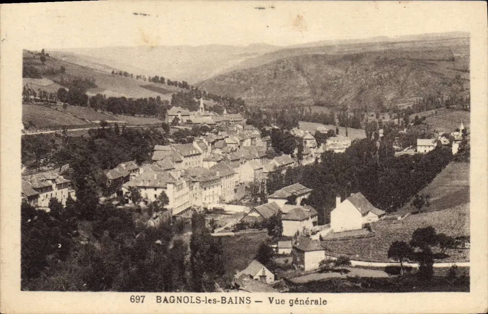 Bagnols-les-Bains — Algemene uitzicht — onbekende uitgever, nr. 697 - Voorkant