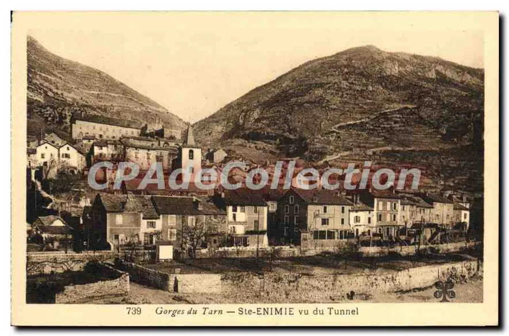 Gorges du Tarn — Ste-ENIMIE von der Tunnelseite gesehen — n°739 - Vorderseite