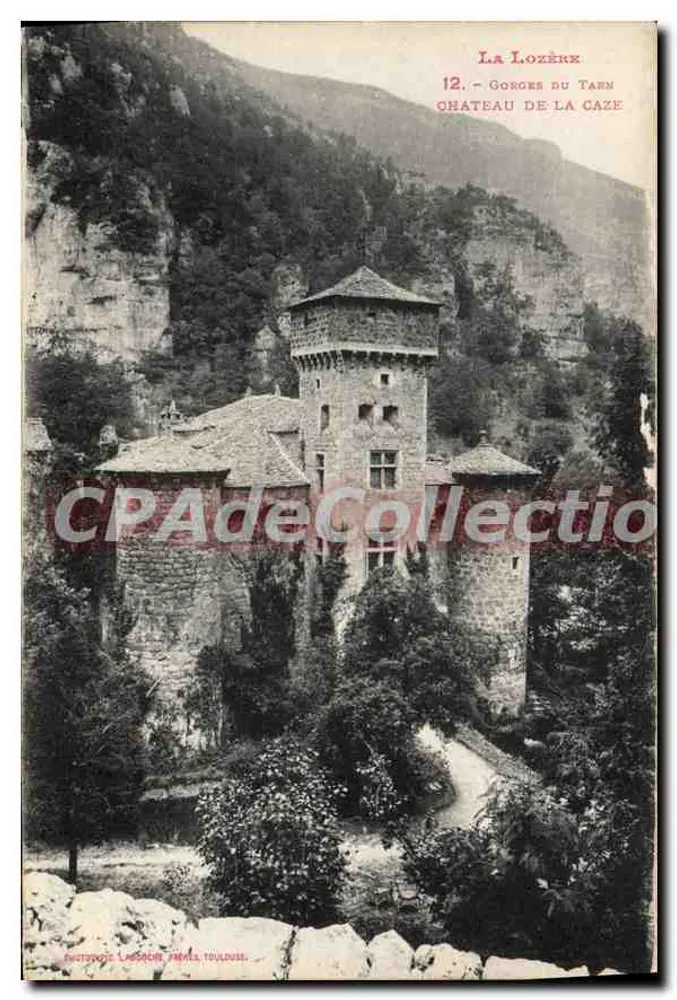 Gorges do Tarn — Castelo de La Caze — Fototipia Lasère, Irmãos Toulouse - Frente