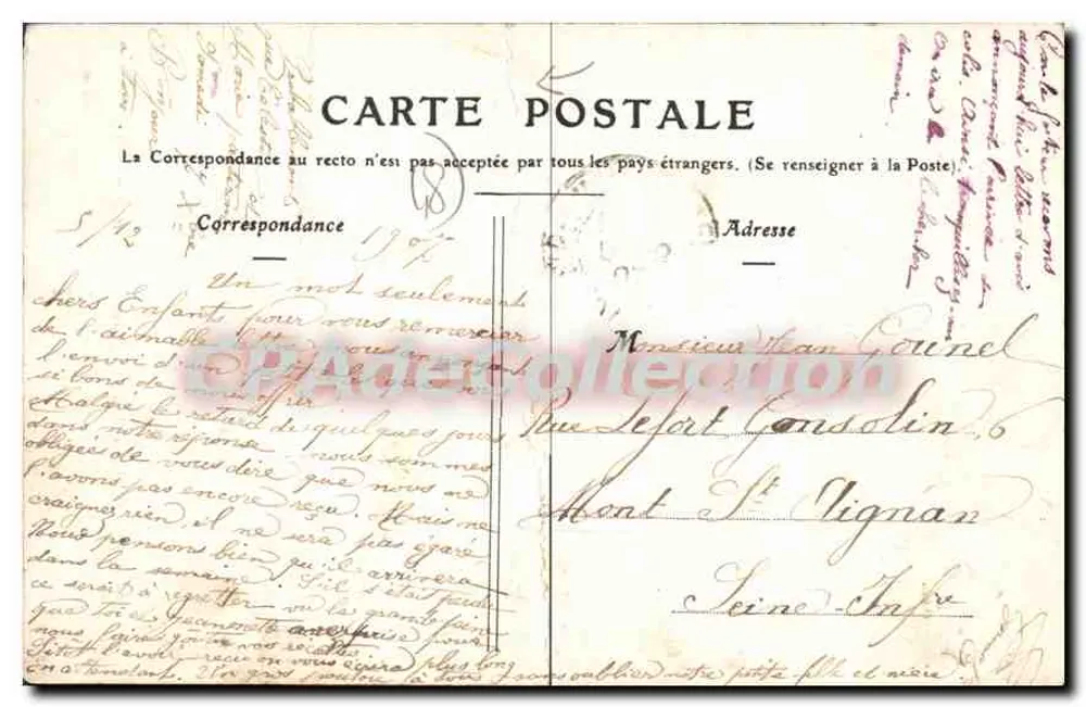Saint-Germain-du-Teil (Lozère) — As margens do Doulou — editor desconhecido, n°5 - Verso