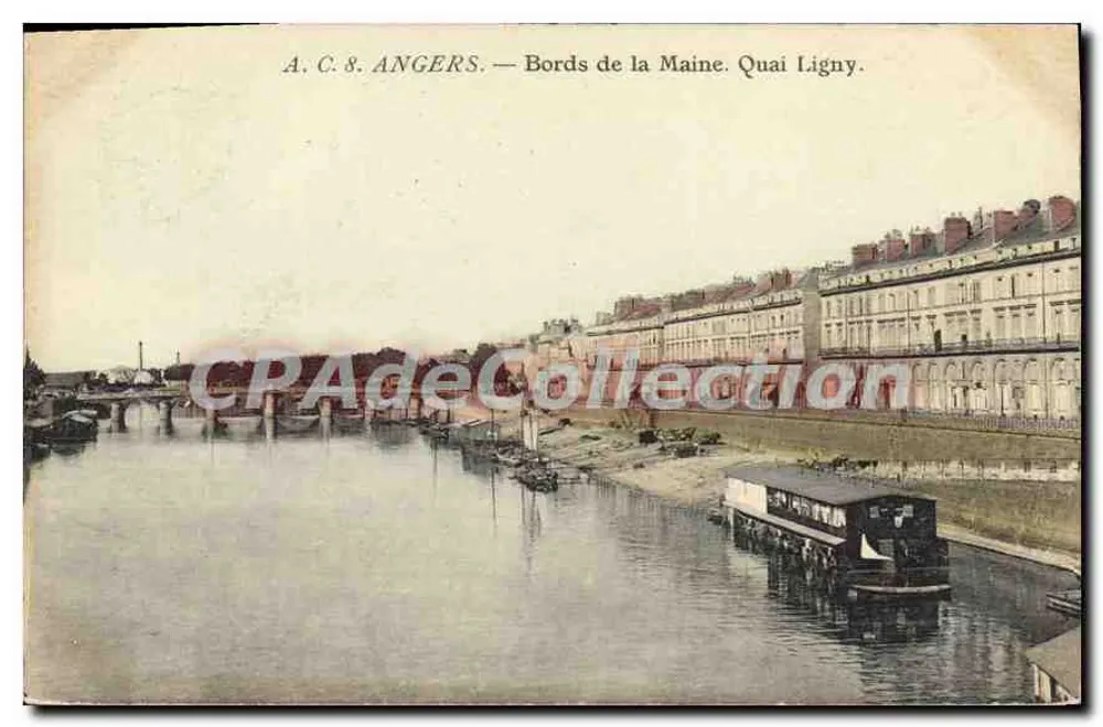 Angers — Ufer der Maine. Quai Ligny — A. C. 8. ANGERS - Vorderseite