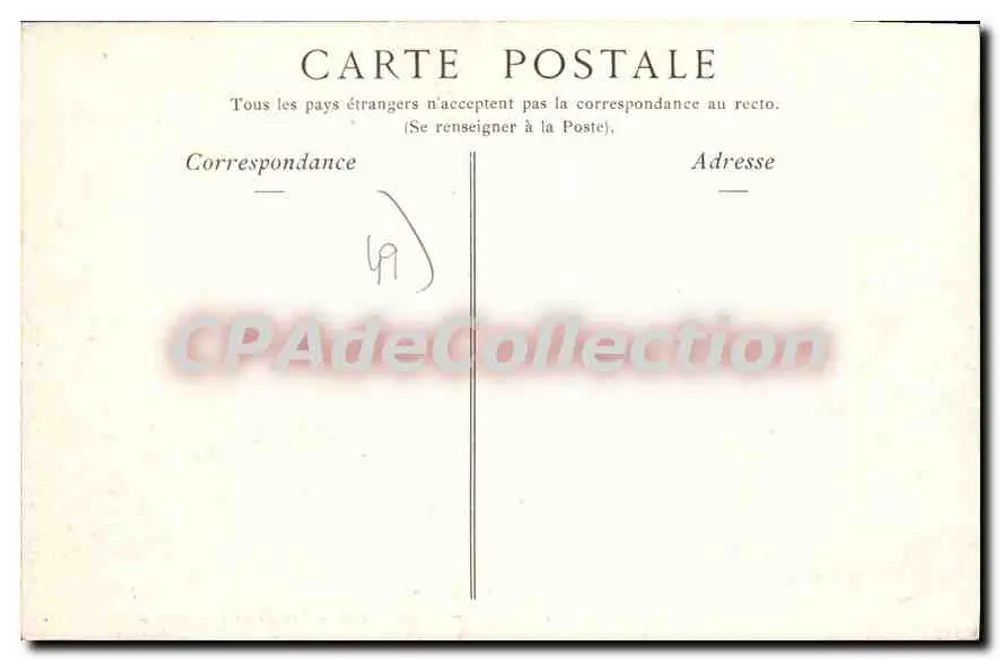 Angers — Perspectiva da Rue Beaurepaire, vista tirada do Pont — Camateu 37 - Verso