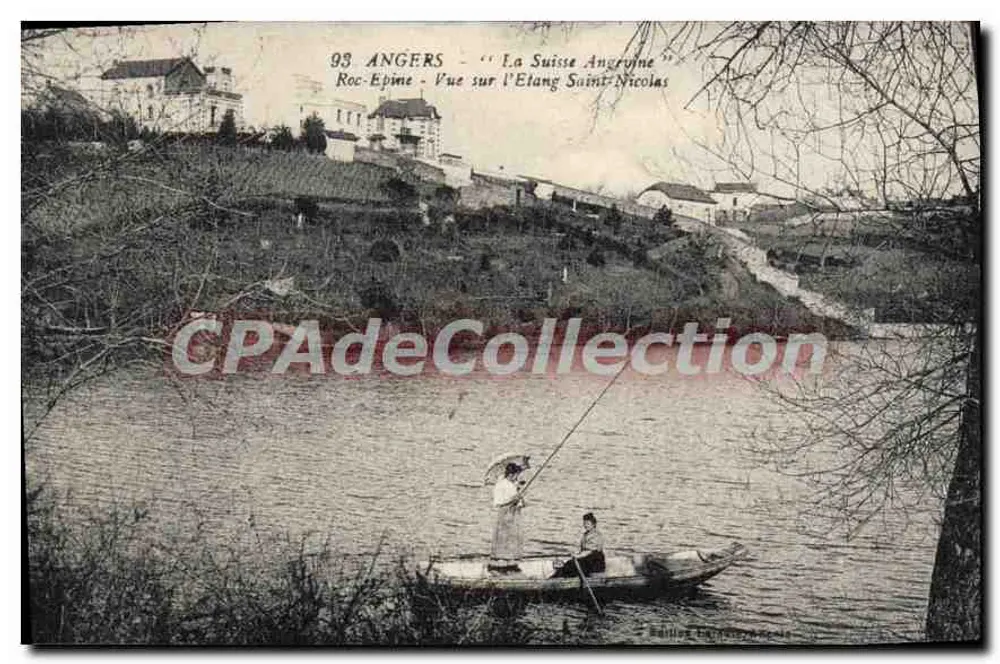 Angers - A Suiça Angruine - Vista sobre o Lago Saint-Nicolas - Roc-Epime - Frente