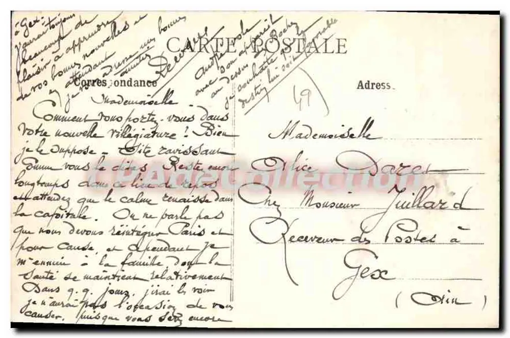 Angers - Rue Baudrière - La Tour de Villebon — L. V., phot. n°461 - Rückseite