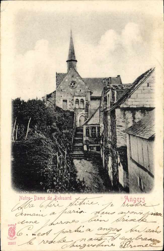 Nossa Senhora de Behuard — Angers — editor Paris 2267 - Frente