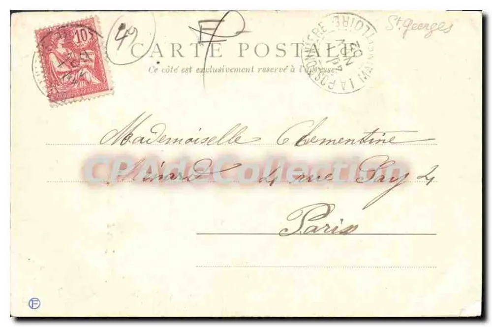 Nossa Senhora de Behuard — Angers — editor Paris 2267 - Verso