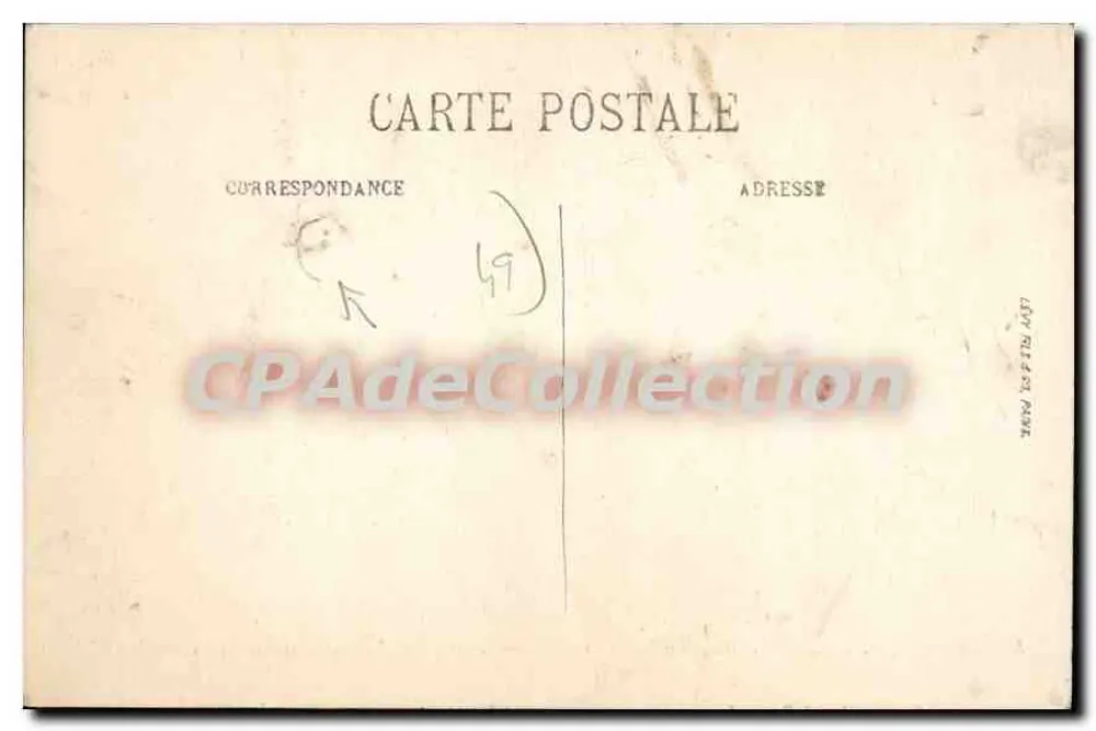 Saumur (M.-et-L.) — Escola de Aplicação de Cavalaria — Salto de uma Banqueta Irlandesa no Breil — L.L. - Verso