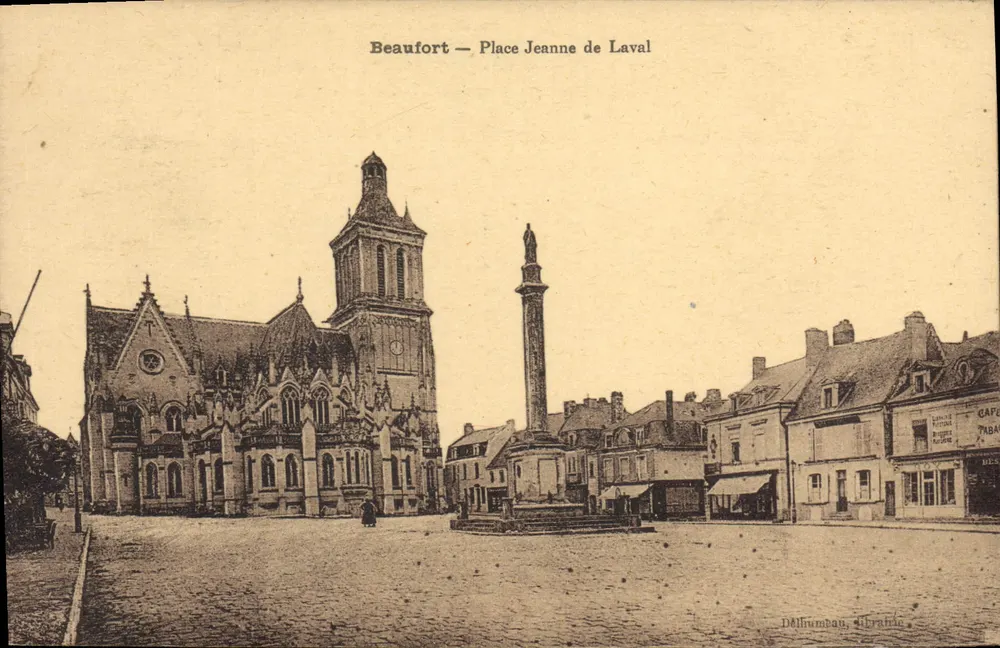 Beaufort — Praça Jeanne de Laval — Délhiumbau, Livraria - Frente