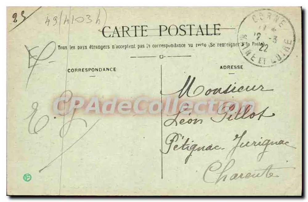 Beaufort-en-Vallée (M.-et-L.) — Das Rathaus — Verlag: Petit-Meurial - Rückseite