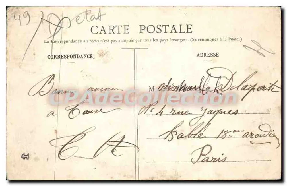 Beaufort-en-Vallée (M.-et-L.) — Rathaus — Verlag TAPA (Paris) n°49 - Rückseite