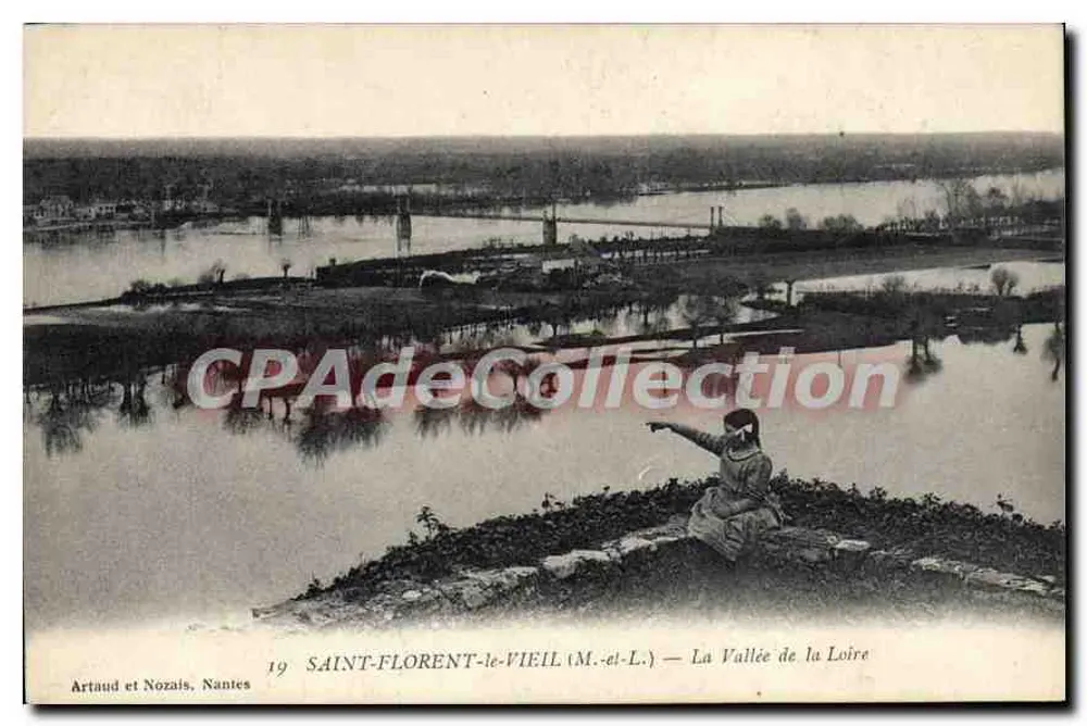 Saint-Florent-le-Vieil (M.-et-L.) — Ansicht der Loire-Schlucht — Artaud et Nozaïs, Nantes - Vorderseite