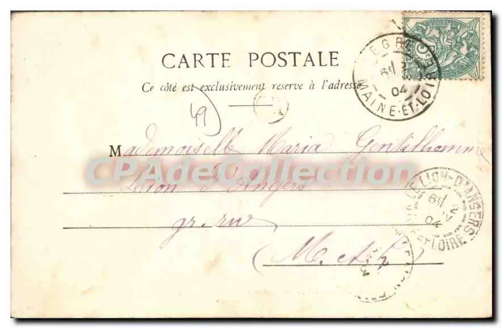 Castelo de la Blanchaie — Ste-Gemmes-d'Andigné (M.-et-L.) — Gaumer, ourives, Segré - Verso