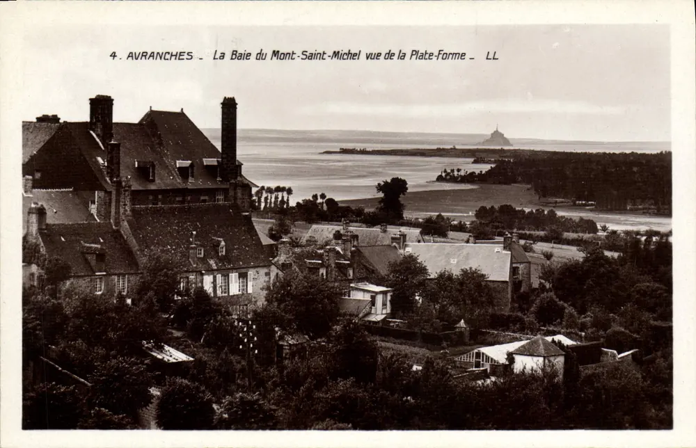 Avranches - Die Bucht von Mont-Saint-Michel von der Plate-Form aus gesehen - LL - Vorderseite