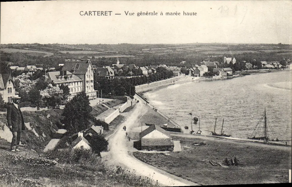 Carteret — Vista geral com maré alta — editor desconhecido - Frente