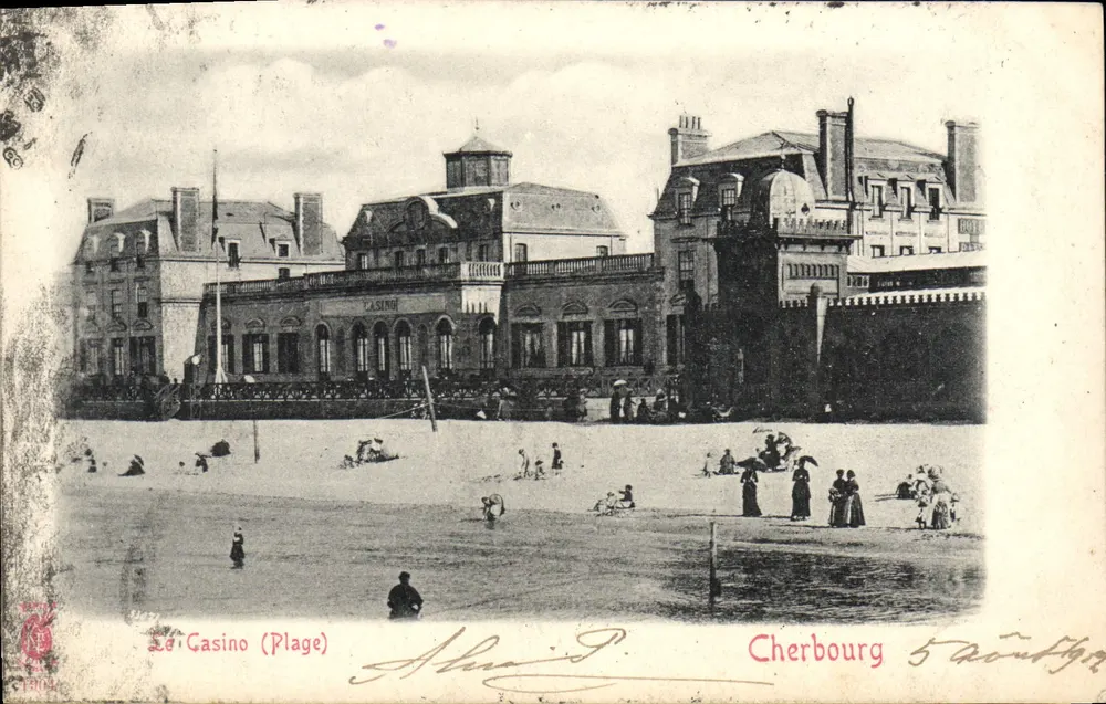 O Casino (Praia) — Cherbourg — editor Almanach - Frente