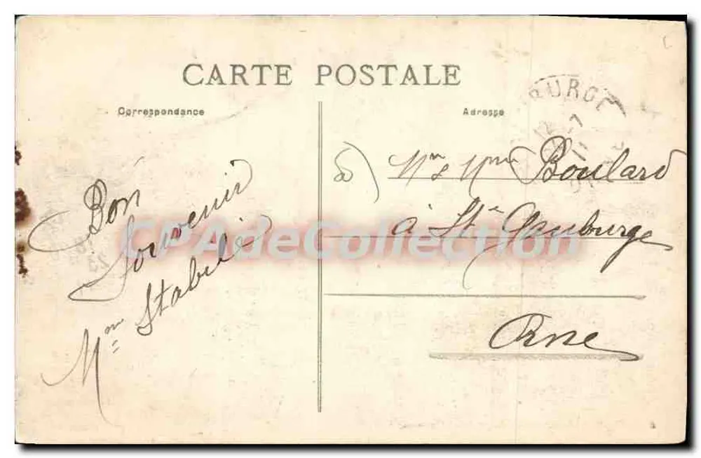 Cherbourg — O Casino — Edição L. Ratti, Novidades e Confecções, Cherbourg - Verso
