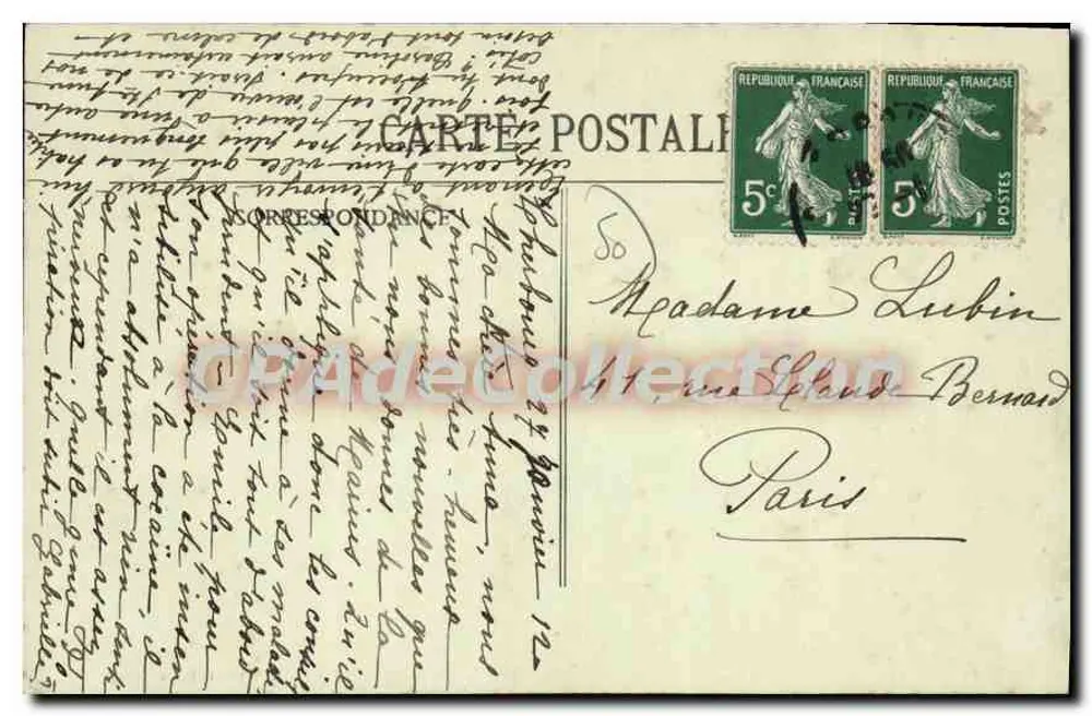 Cherbourg — L'Avant-Port und Quai Caligum — Sammlung P. B., Cherbourg - Rückseite