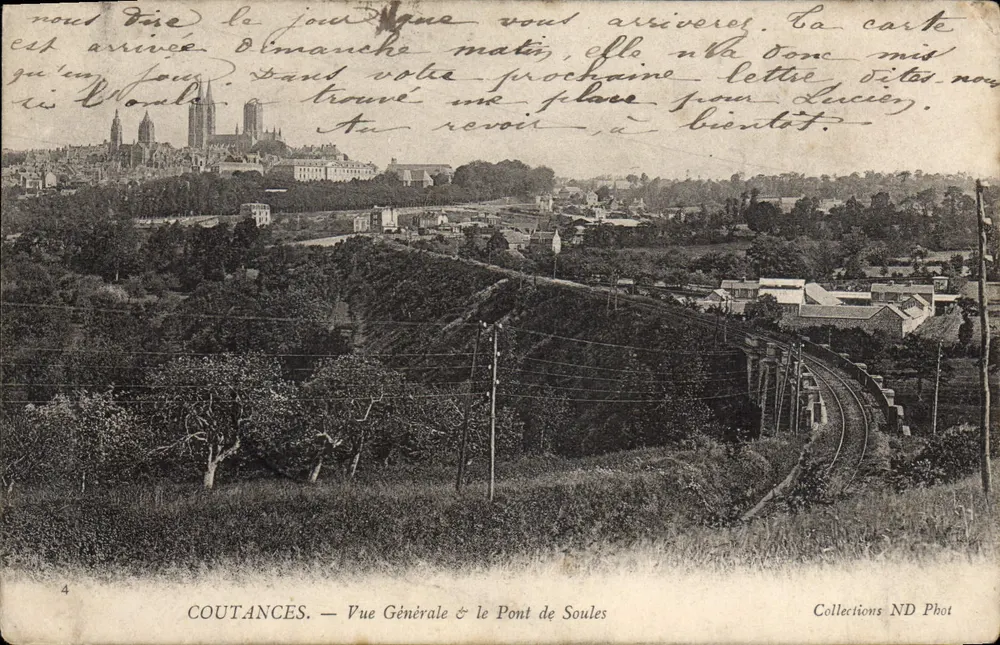 Coutances — Allgemeiner Blick & die Brücke von Soules — Collections ND Phot - Vorderseite
