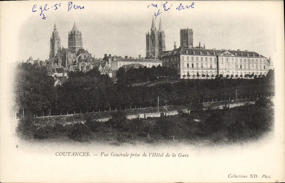 Coutances — Allgemeiner Blick vom Hotel de la Gare — Collections ND. Phot. - Vorderseite
