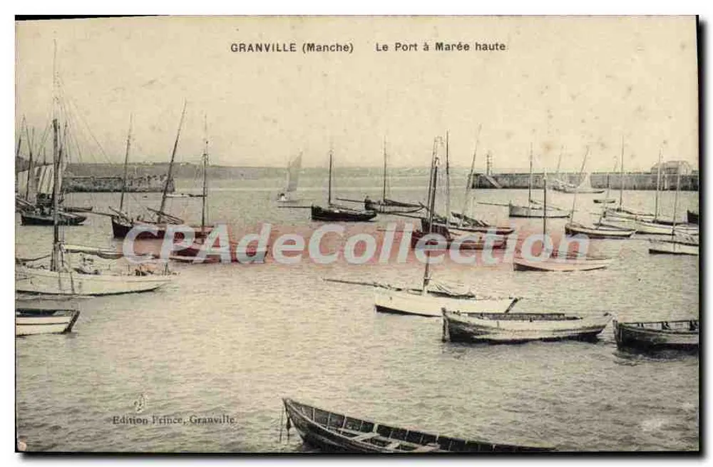 Granville (Manche) — O Porto com Maré Alta — Edição Prince, Granville - Frente