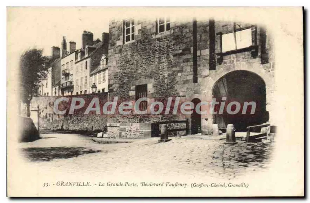 Granville - Die Große Pforte, Boulevard Vausfleury — Geoffroy-Choinel, Granville - Vorderseite